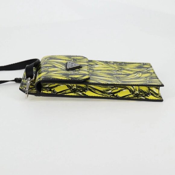 PRADA Smartphone Case Pouch Safiano Yellow 2ZH068 Auth 139022M - Picture 6 of 16